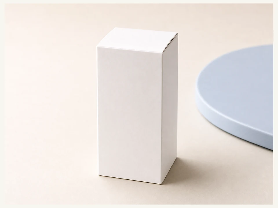 健康食品OEMの6×6×14cm箱入り包装イメージ